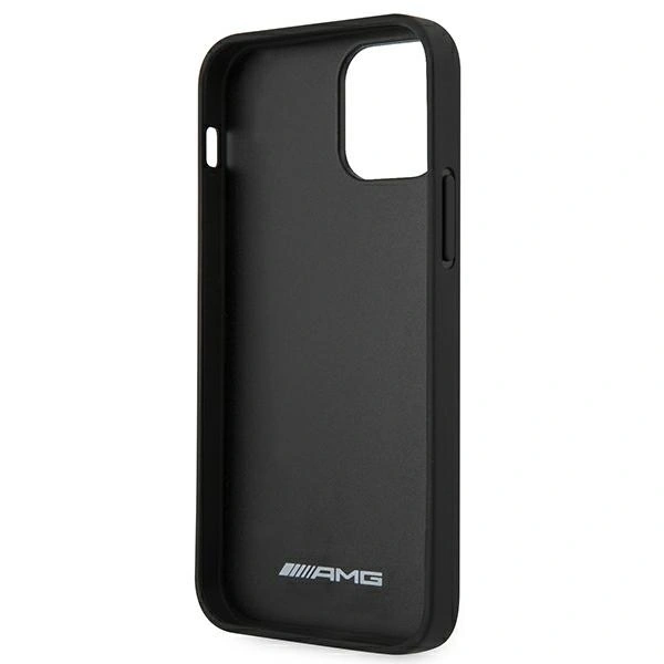 AMG AMHCP12LDOLBK Apple iPhone 12 Pro Max hardcase Leather Hot Stamped black
