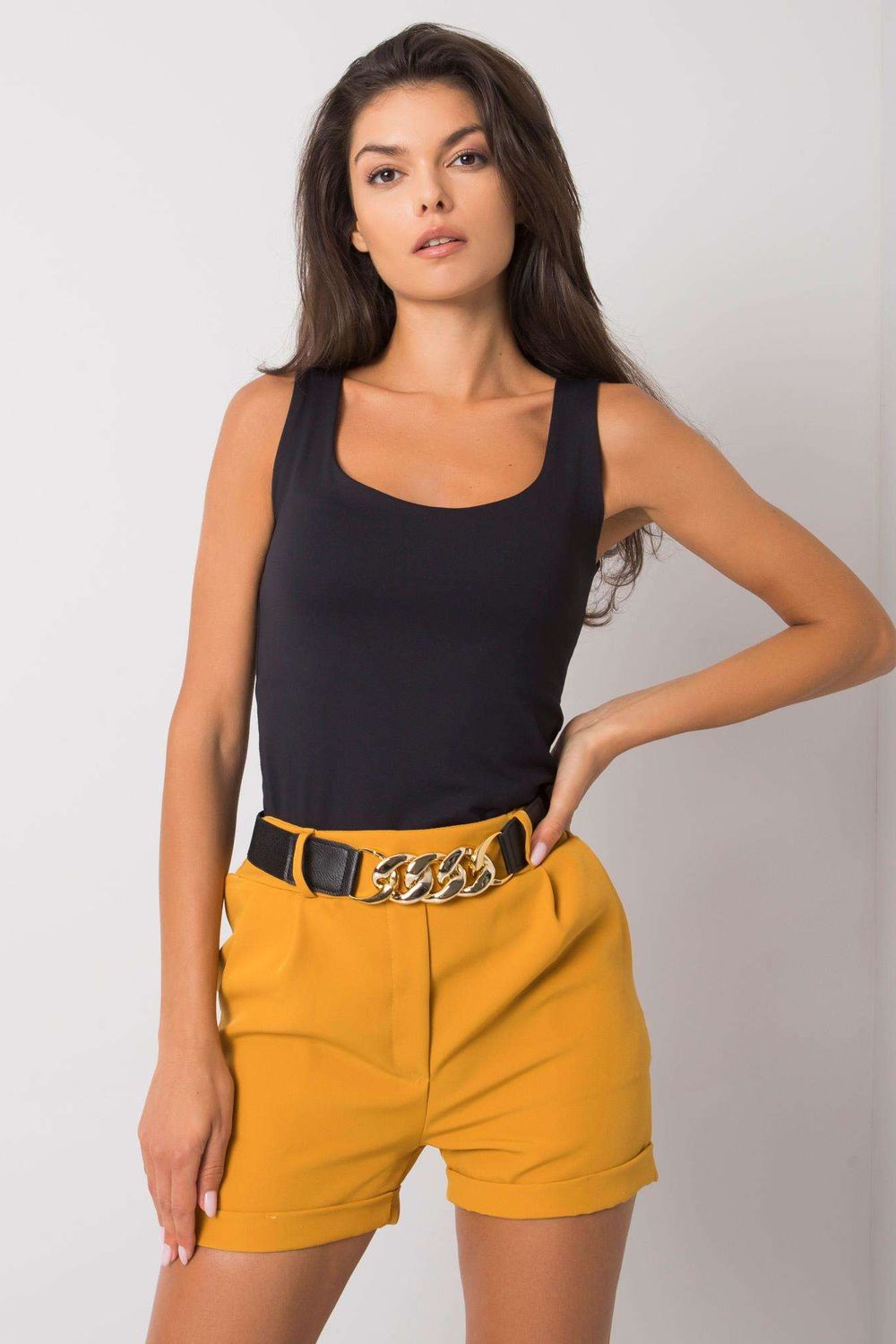  Shorts model 166155 Italy Moda  yellow