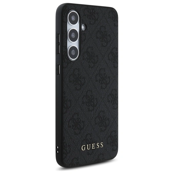 Guess GUHCS24FEG4GFGR Samsung Galaxy S24 FE hardcase 4G Metal Gold Logo grey