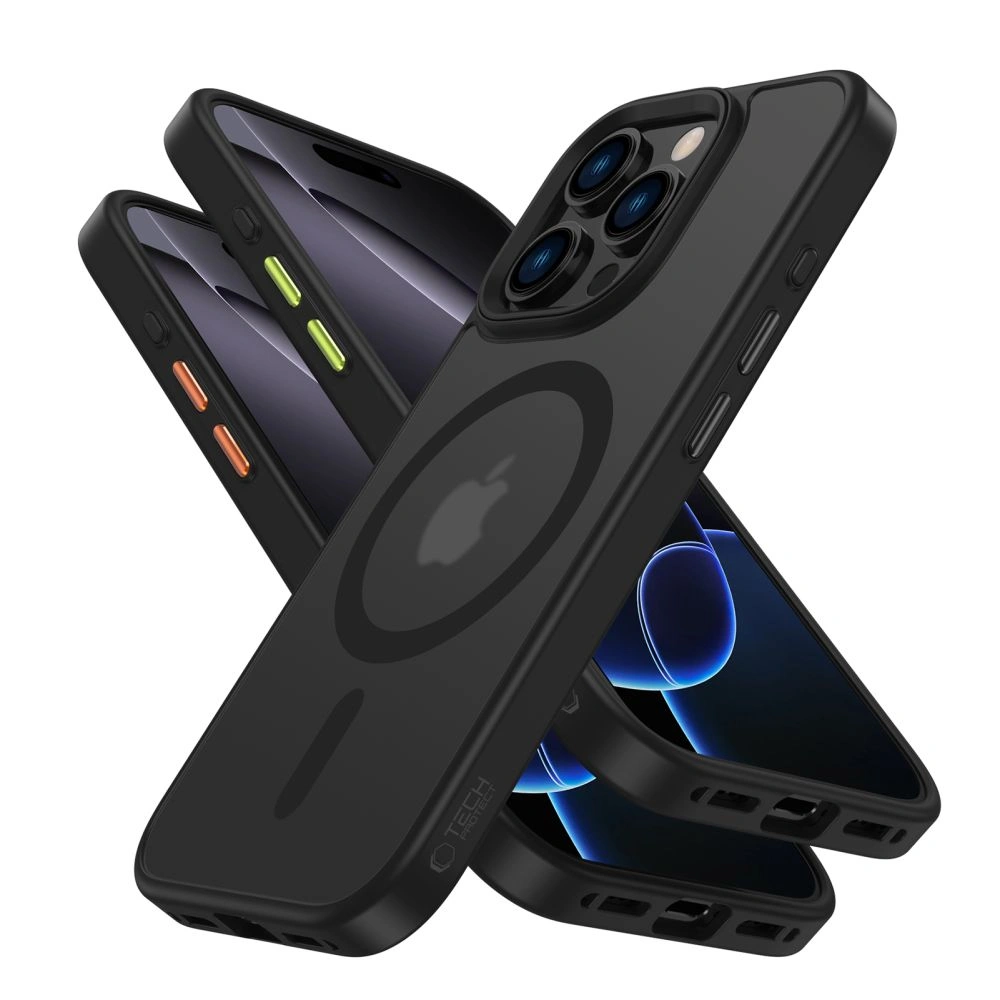 Etui Tech-Protect Magmat Xt 3-set MagSafe Apple iPhone 16 Pro Max Matte Black