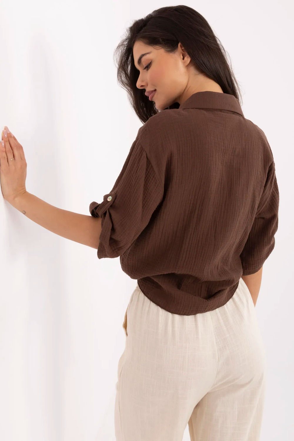  Shirt model Italy Moda  brown