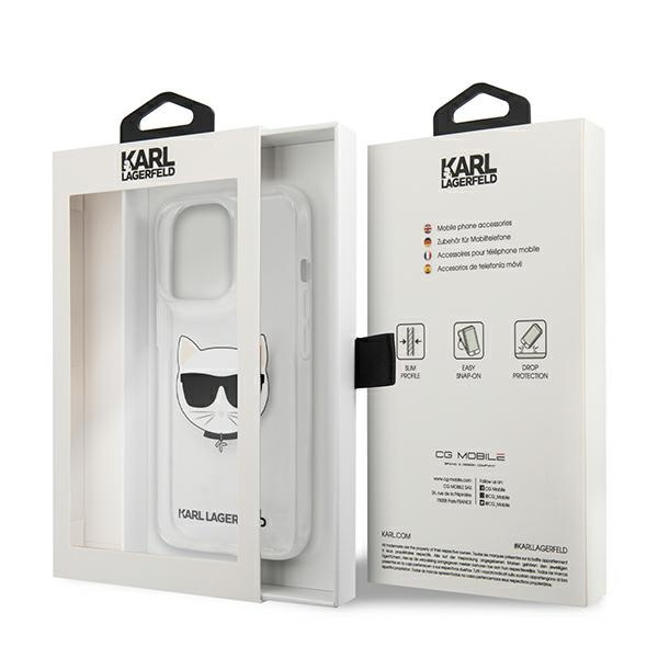 Karl Lagerfeld KLHCP13XCTR Apple iPhone 13 Pro Max hardcase transparent Choupette Head