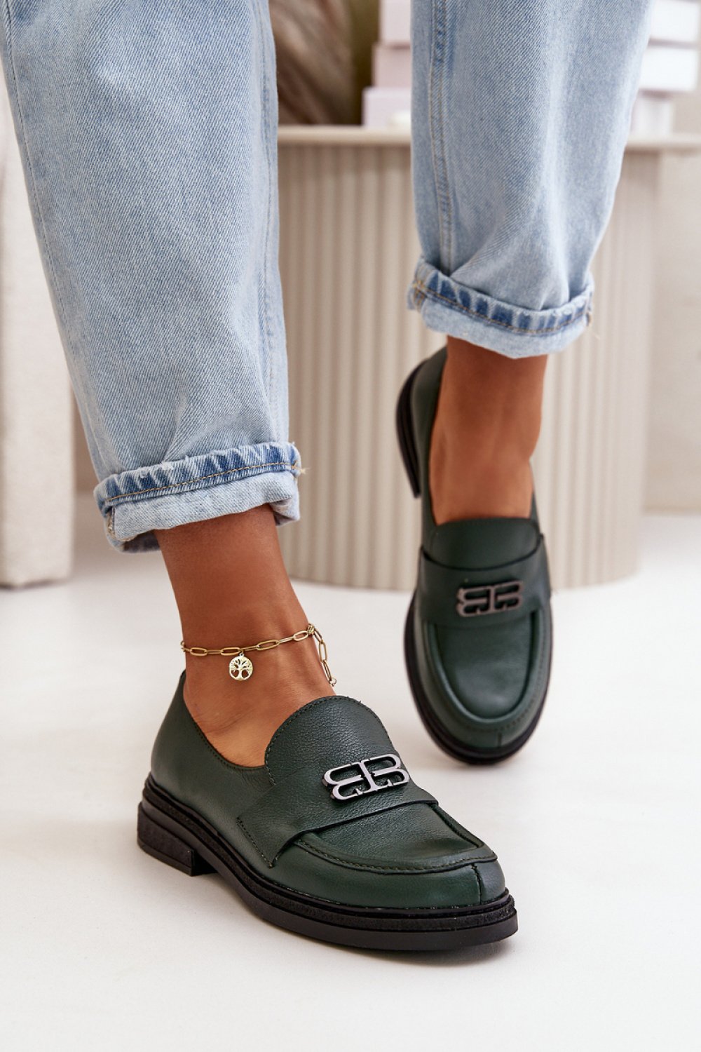  Low Shoes model 199312 Step in style  green