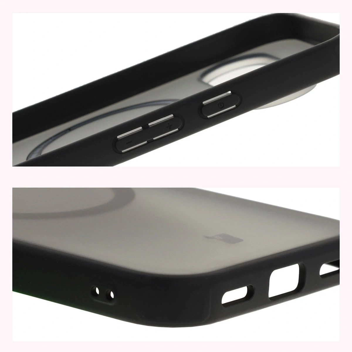 Etui z pierścieniem magnetycznym Bizon Case MatteO do Pixel 10 / 10 Pro przydymione-czarne