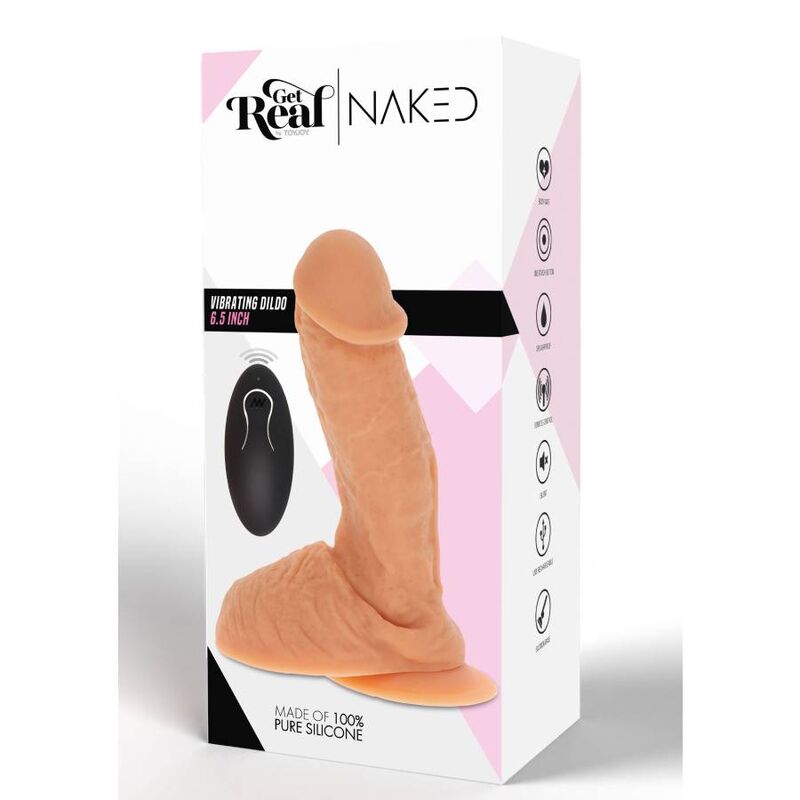 GET REAL - SILICONE VIBRATING DILDO SKIN