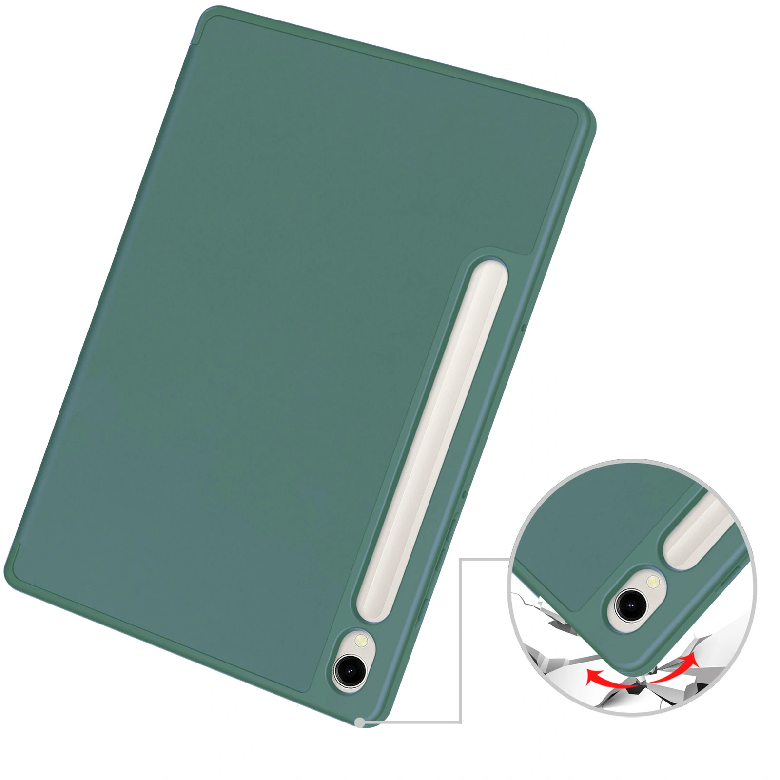 Bizon Case Tab Lizard Samsung Galaxy Tab S9 dark green