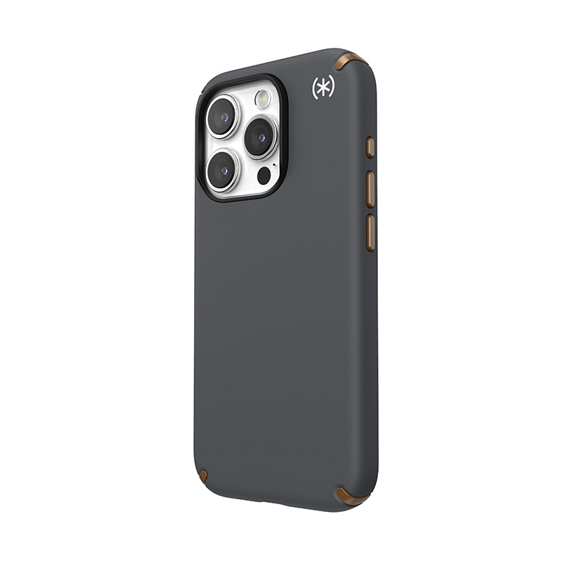 Speck Presidio2 Pro MagSafe Apple iPhone 15 Pro (Charcoal Grey/Cool Bronze/White)