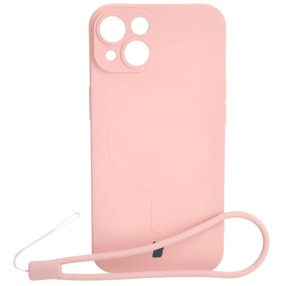 Bizon Case Silicone Magnetic Apple iPhone 14 light pink