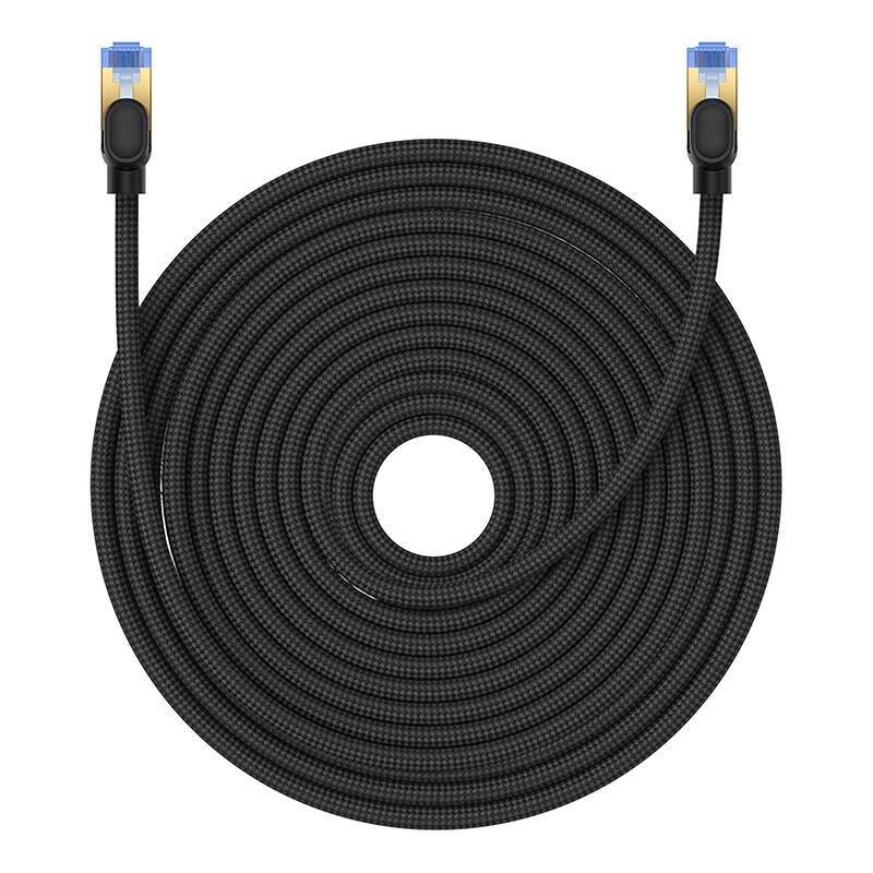 Baseus braided cat 7 Ethernet RJ45, 10Gbps, 25m network cable (black)