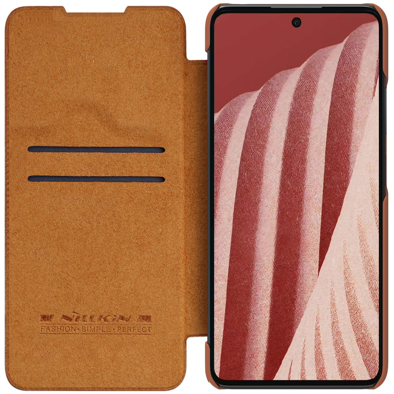 Nillkin Qin Samsung Galaxy A73 brown