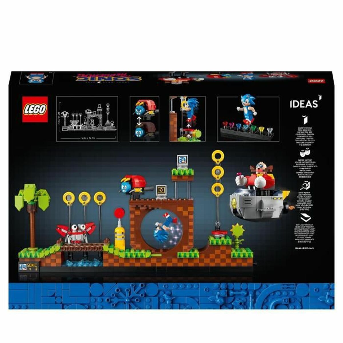 Playset Lego Ideas 21331 Sonic the Hedgehog Green Hill Zone (1125 Pieces)