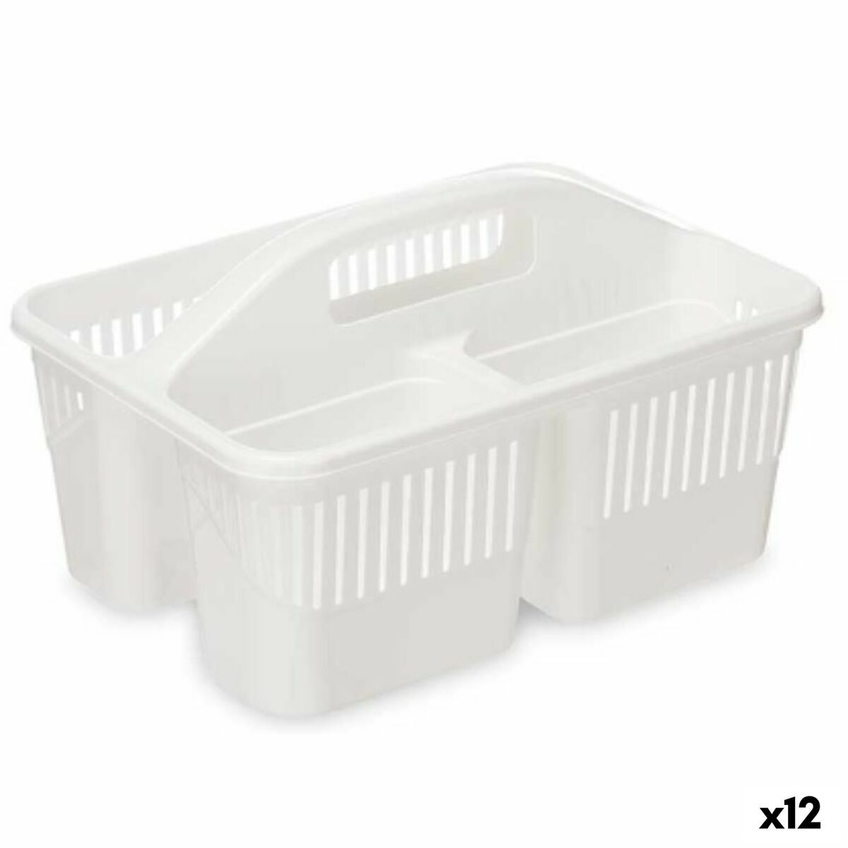 Organiser Cleaning White Plastic 31,3 x 18 x 22 cm (12 Units)