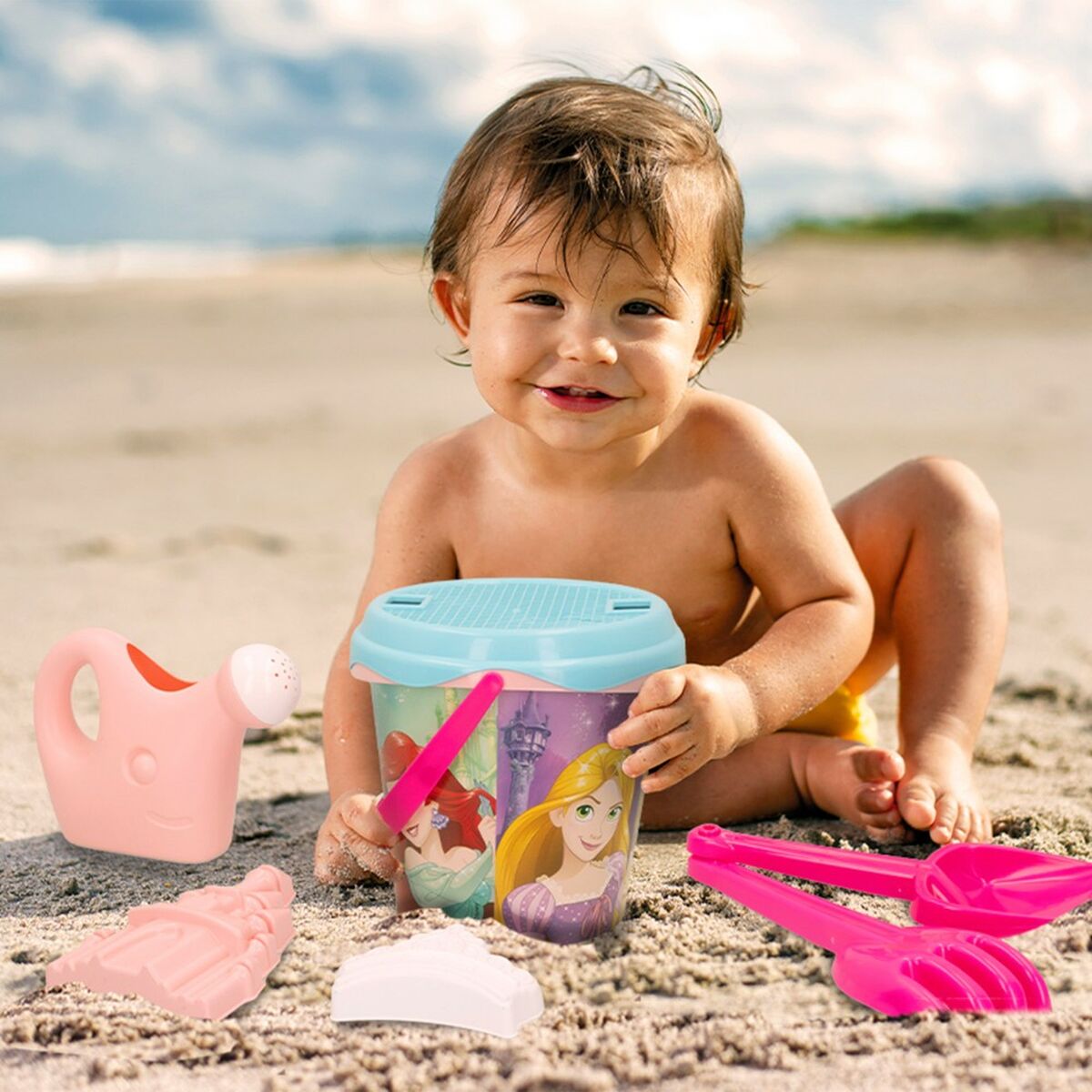 Beach toys set Princesses Disney Ø 18 cm (12 Units)