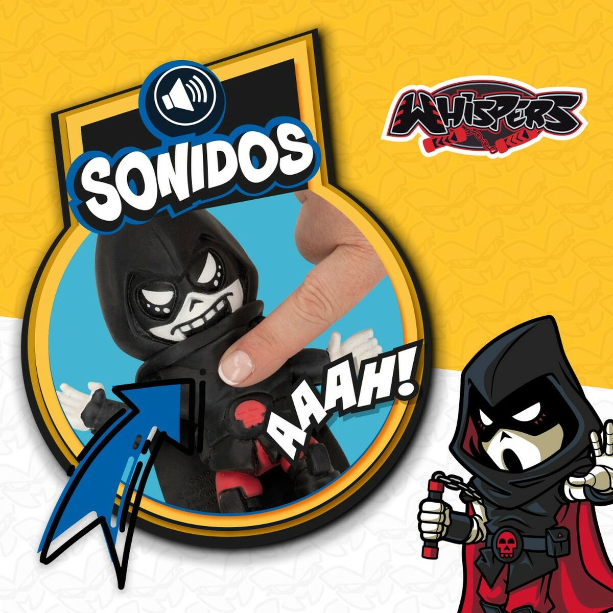 Collectable Figures Eolo Super Masked Whisper Elastic 11,5 x 15,5 x 6,5 cm (12 Units)