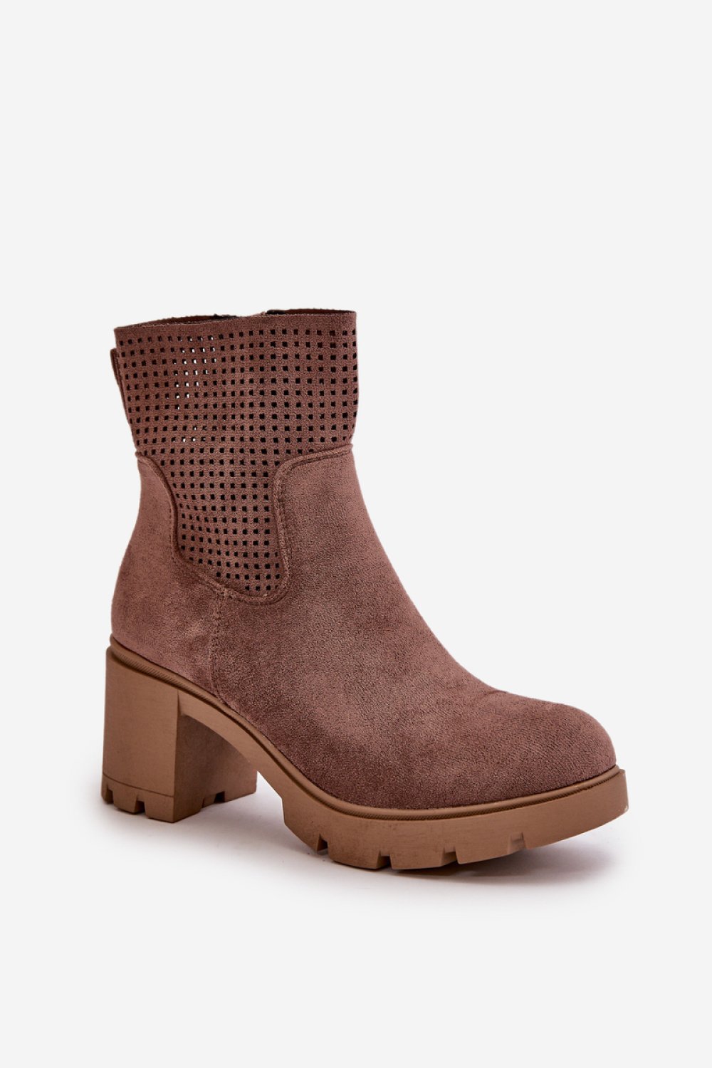  Heel boots model 199066 Step in style  brown