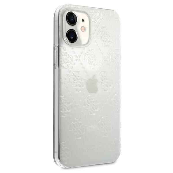 Guess GUHCP12S3D4GTR Apple iPhone 12 mini transparent hardcase 4G 3D Pattern Collection