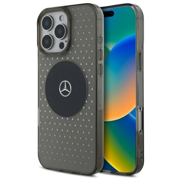 Mercedes MEHMP16L23HCPK Apple iPhone 16 Pro hardcase MB Case Star Pattern MagSafe black