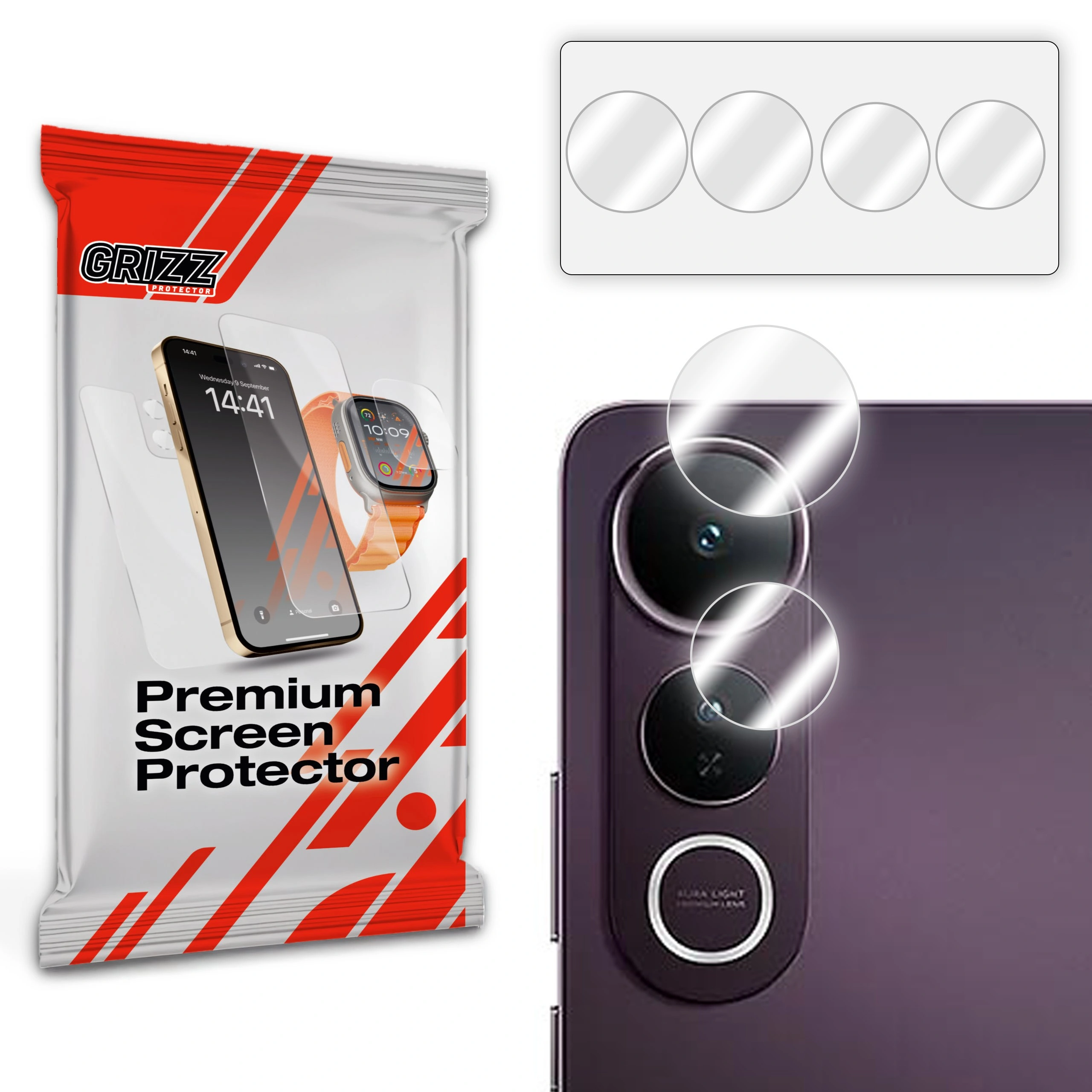 Szkło na aparat GrizzGlass HybridGlass Camera do Vivo V50 Lite 5G