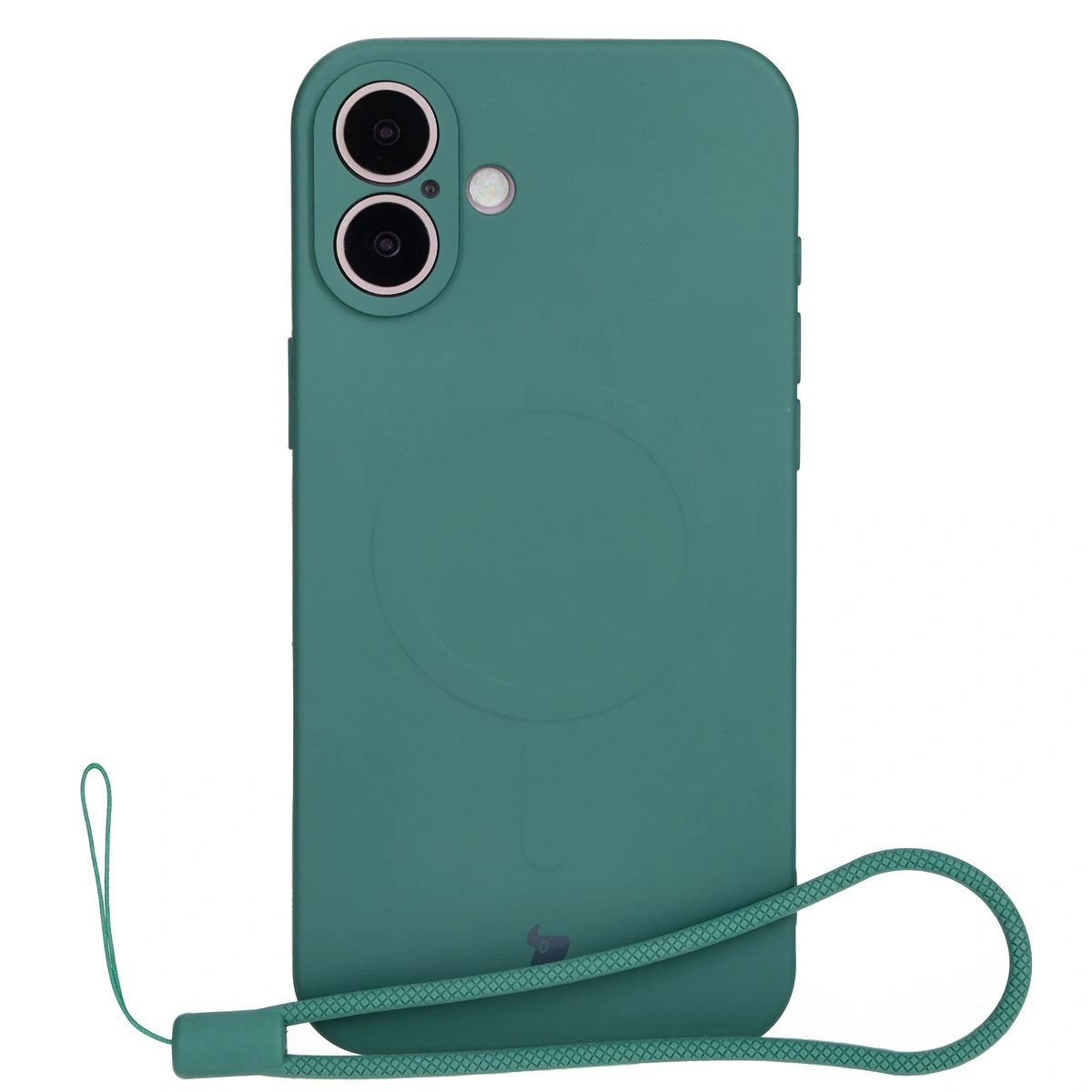 Bizon Case Silicone Magnetic Apple iPhone 16 dark green
