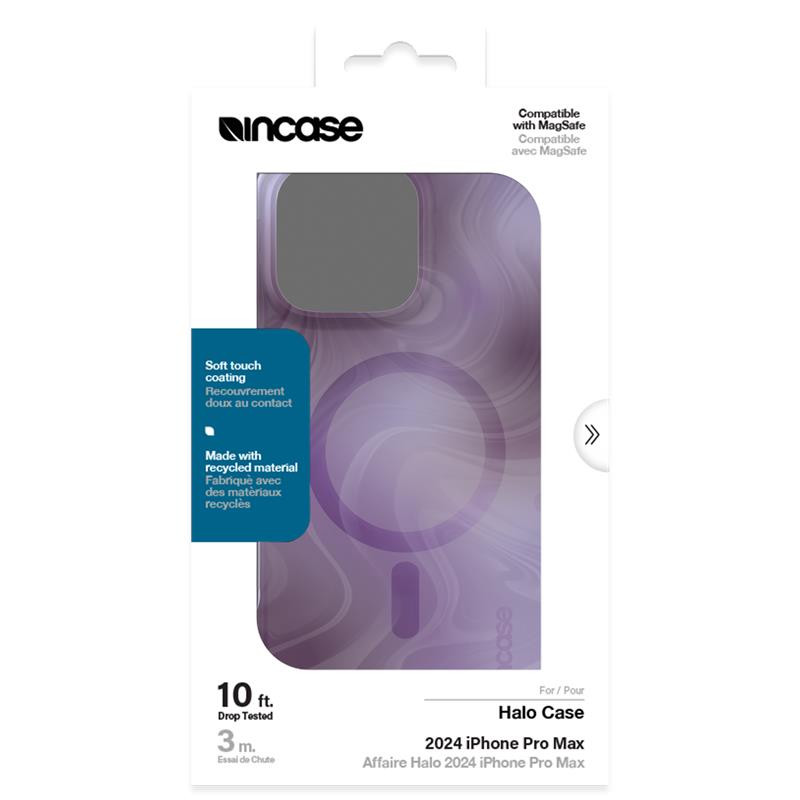 Etui Incase Halo Case MagSafe do Apple iPhone 16 Pro Max (Oil Slick Lilac)
