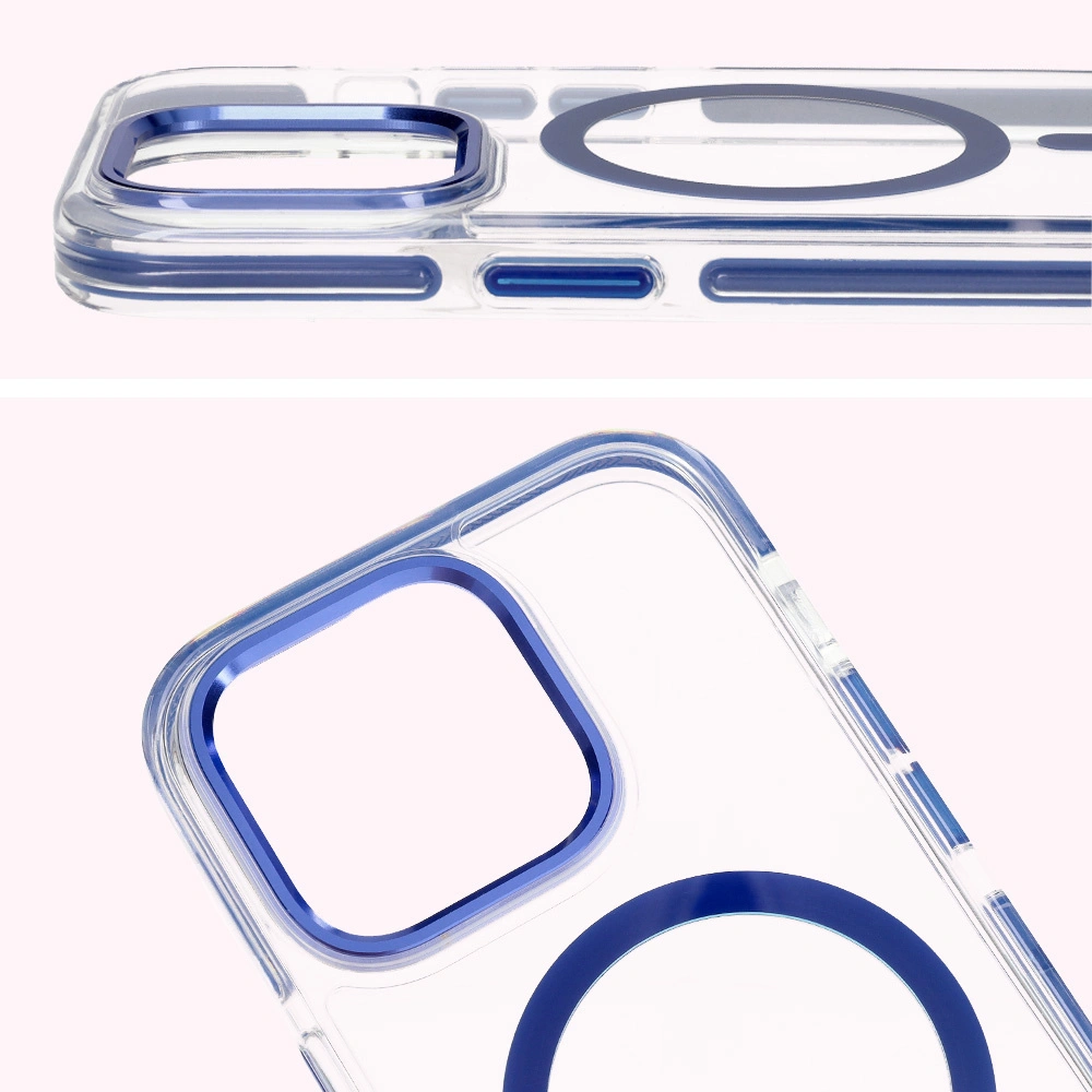 Bizon Case Marco Apple iPhone 14 Pro clear with blue frame
