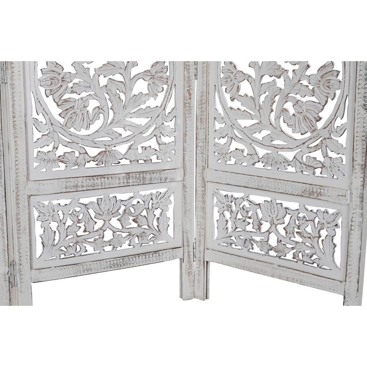 Folding screen DKD Home Decor White Mango wood MDF Wood 150 x 2 x 180 cm