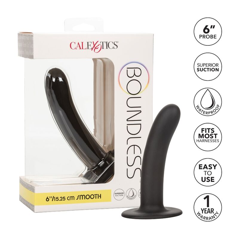 CALEX BOUNDLESS DILDO 15.25 CM HARNESS COMPATIBLE - SMOOTH
