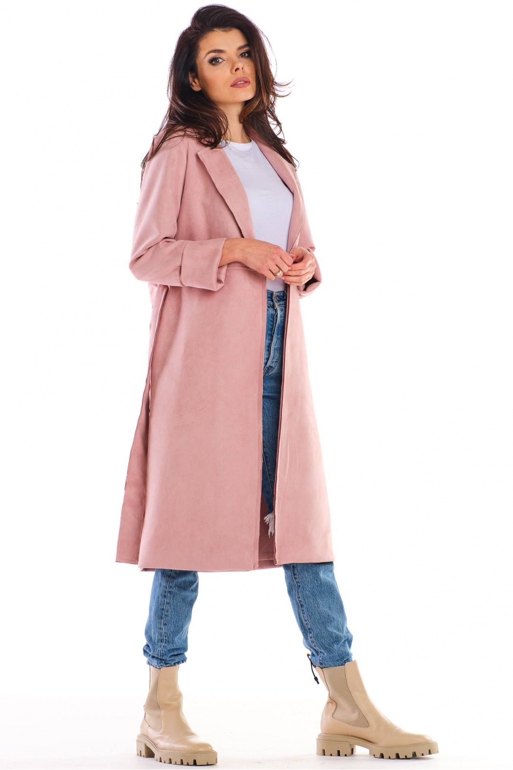  Coat model 158740 awama  pink