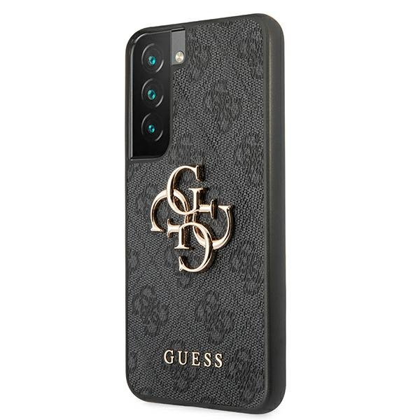 Guess GUHCS22S4GMGGR Samsung Galaxy S22 grey hardcase 4G Big Metal Logo