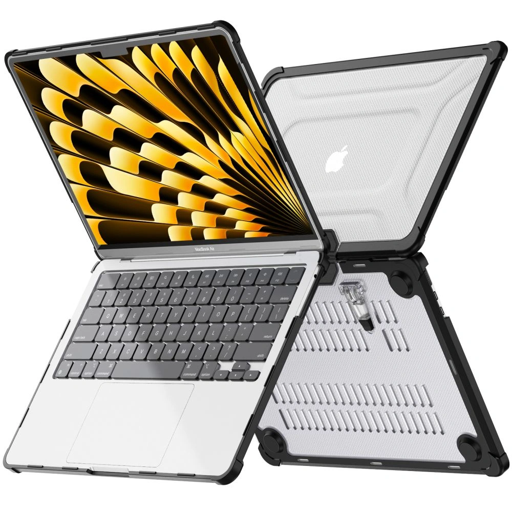Etui Tech-Protect Smartshell Pro Apple MacBook Air 13” (M2/M3/M4) 2023-2025 Black/clear