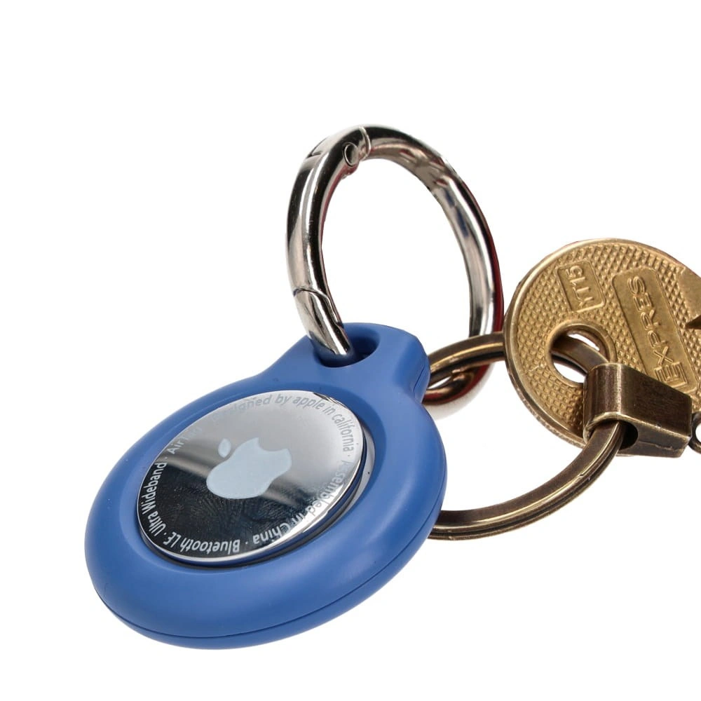 Bizon Case Locator Keychain Apple AirTag blue