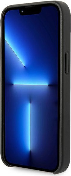 Karl Lagerfeld KLHCP14MFWHK Apple iPhone 14 Plus hardcase black Leather Perforated Logo
