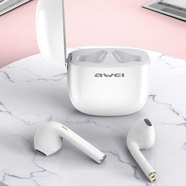 AWEI Wireless In-Ear Earphones Bluetooth 5.0 T28 TWS white