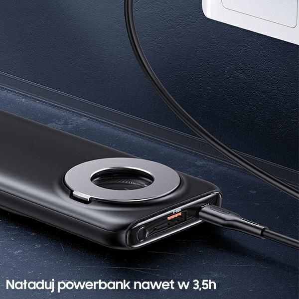 USAMS Powerbank PB62 10000mAh 20W QC3.0+PD Magnetic Wireless Fast Charge black 10KCD17101 (US-CD171)