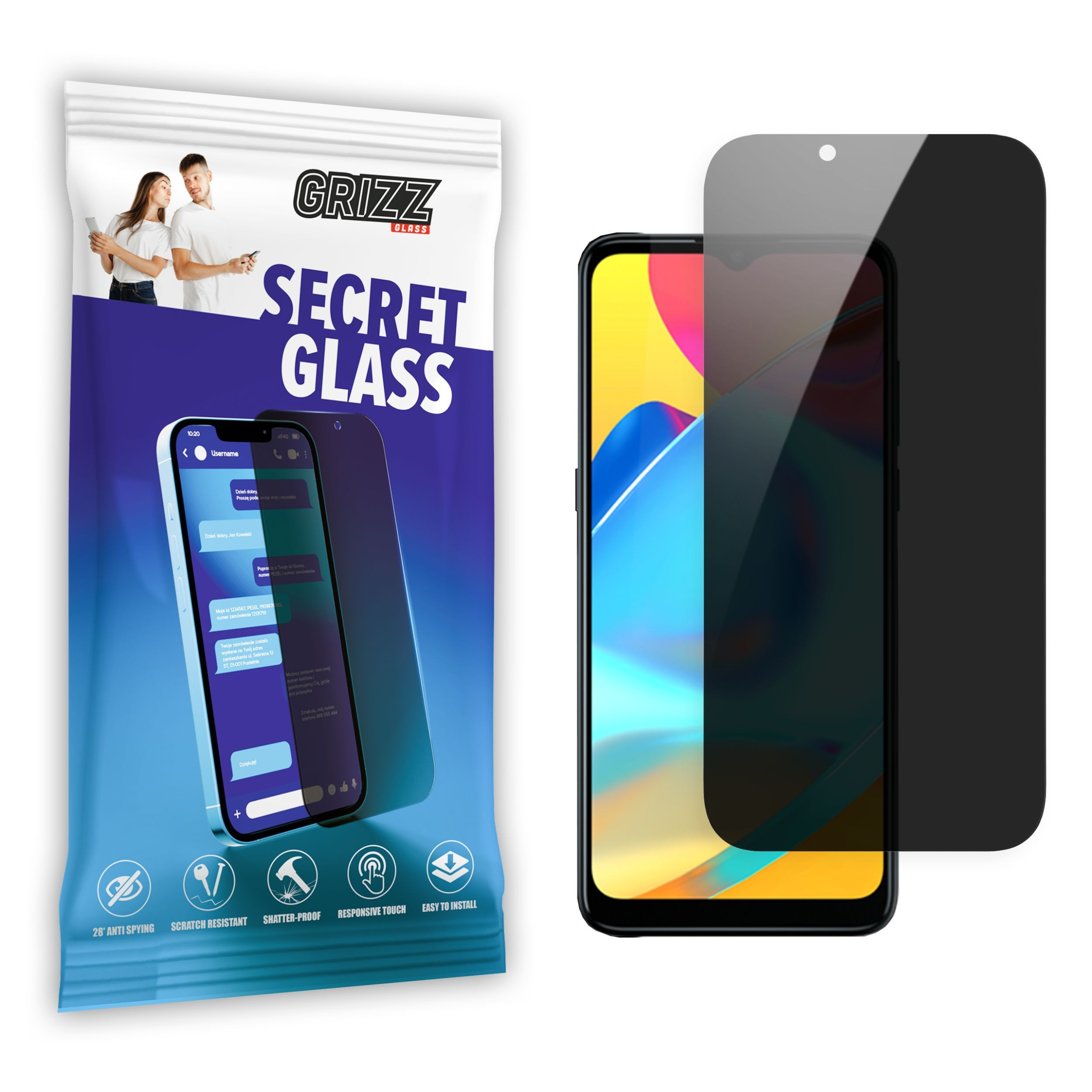 GrizzGlass SecretGlass Alcatel 3L 2021