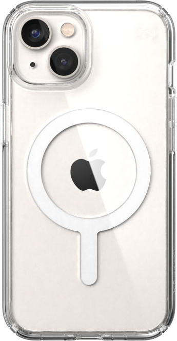 Speck Presidio Perfect-Clear MagSafe MICROBAN Apple iPhone 14 (Clear)