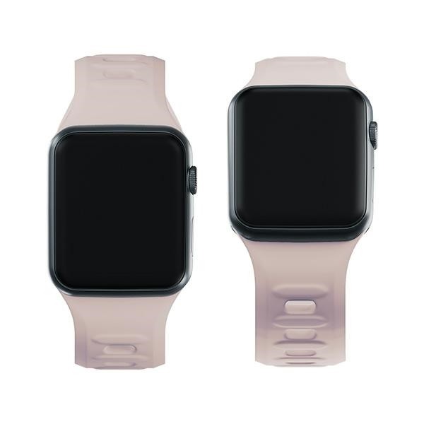 3MK Silicone Watch Strap Apple Watch 4/5/6/7/SE/8/9 40/41mm latte