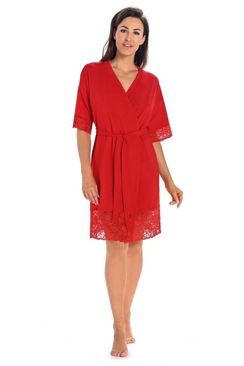  Bathrobe model 183041 Teyli  red