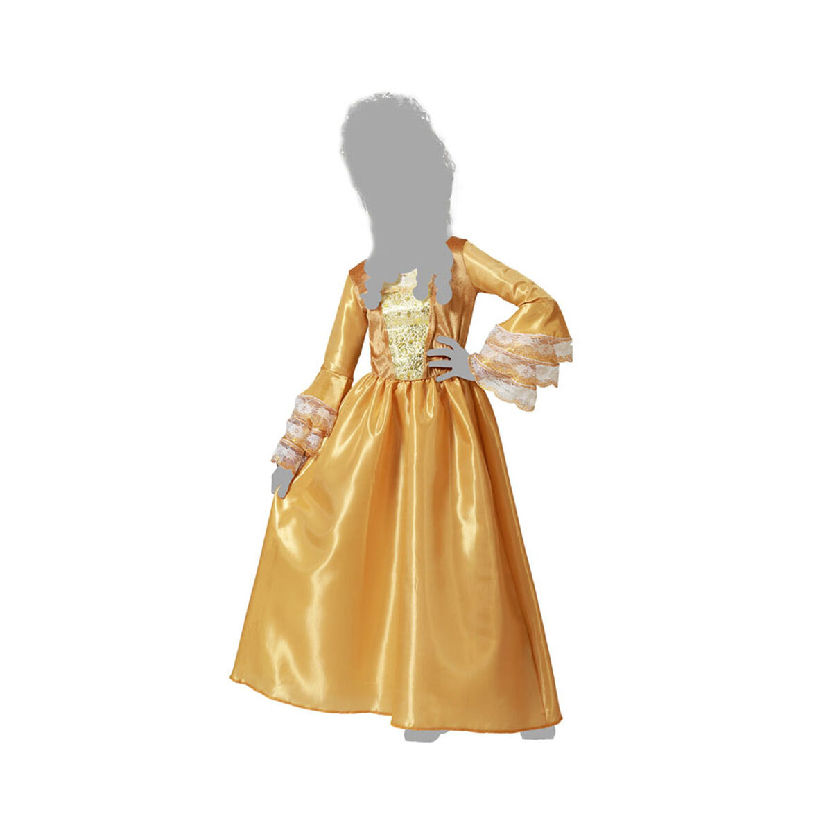 Costume for Children Female Courtesan Golden Costume for Children Female Courtesan Golden