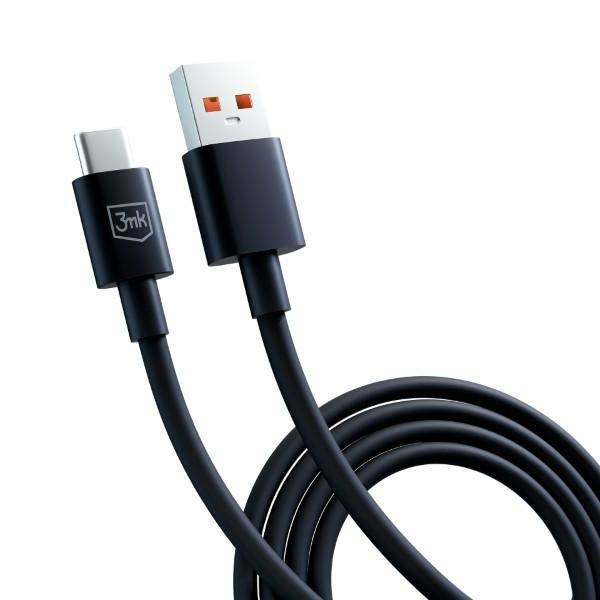 3MK cable Hyper USB-A / USB-C 1.2m 5A black