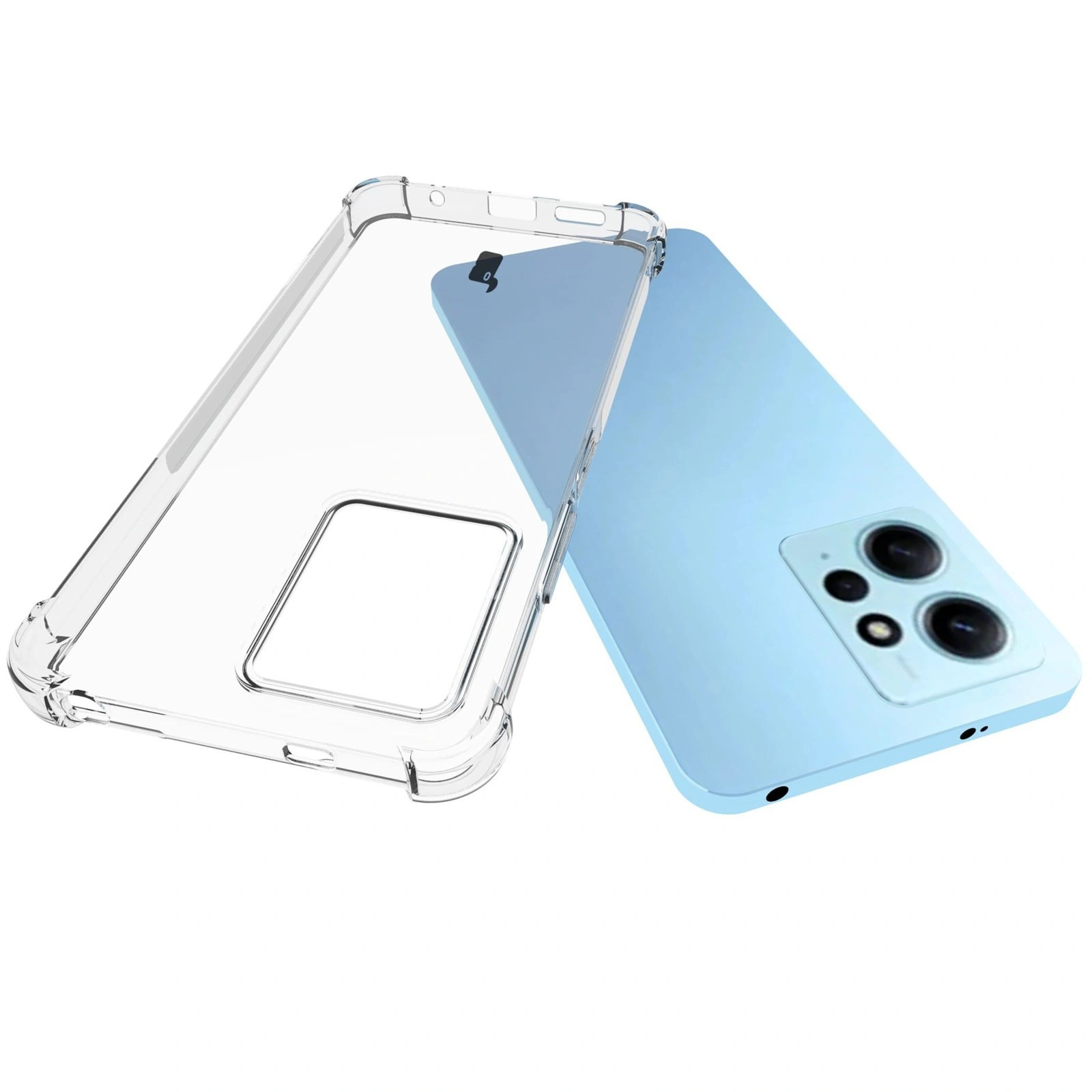 Bizon Case Clear Pack case + 2x screen glass + lens glass Xiaomi Redmi Note 12 4G clear