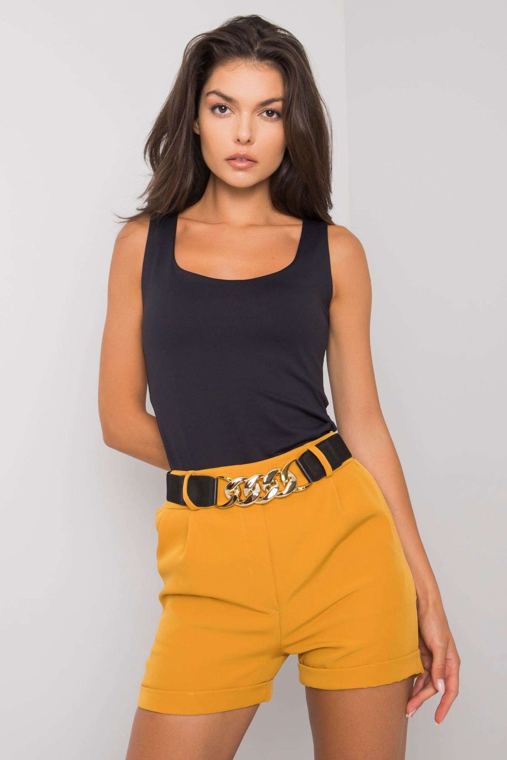  Shorts model 166155 Italy Moda  yellow