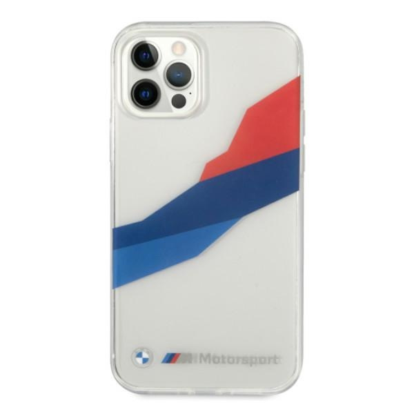 BMW BMHCP12LSKTGT Apple iPhone 12 Pro Max transparent hardcase Motorsport Tricolor