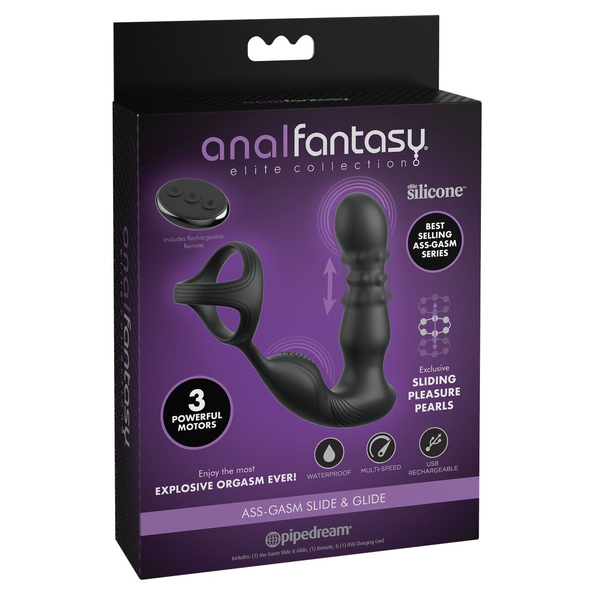 Anal Vibrator Pipedream Anal Fantasy Elite Black