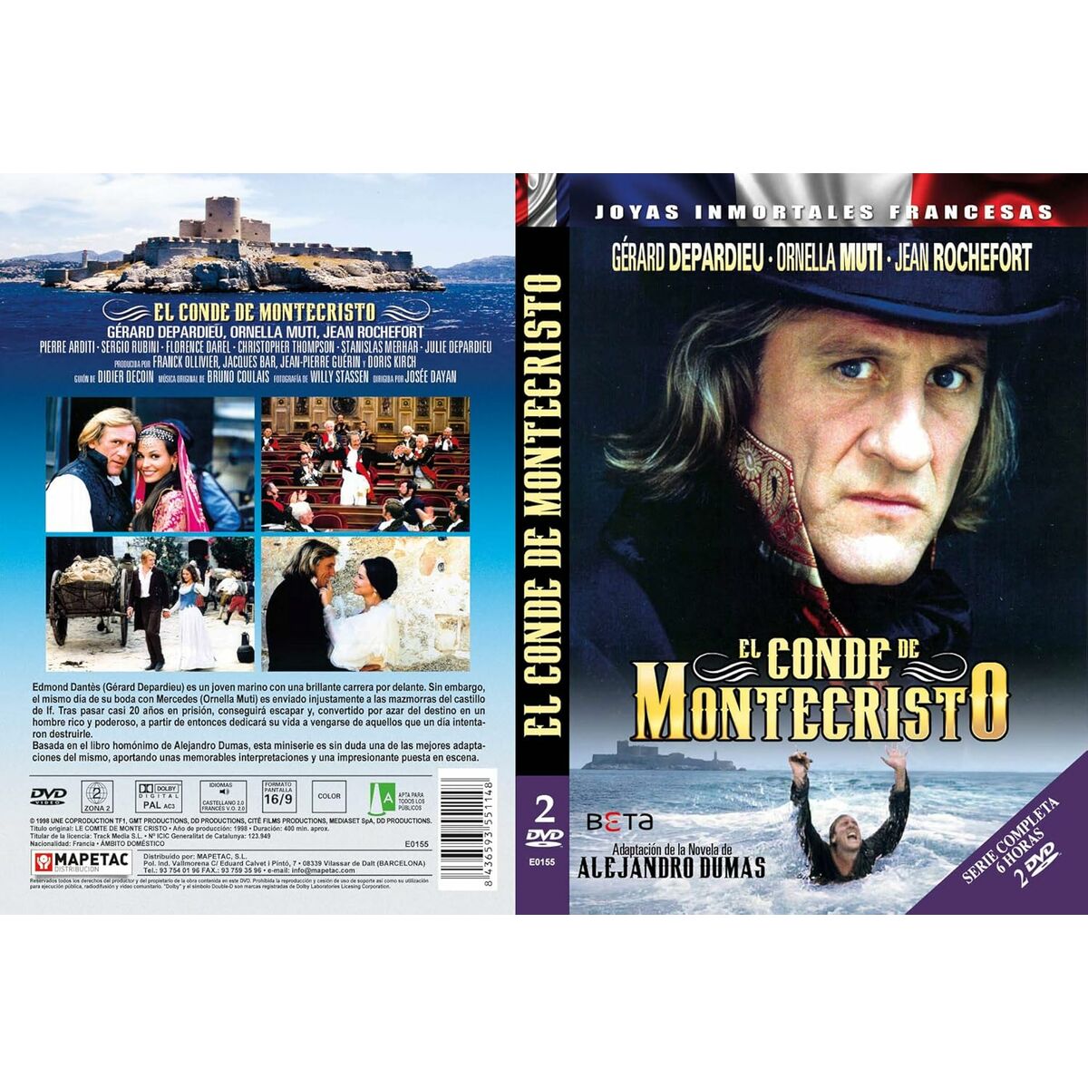 DVD-R Beta El Conde de Montecristo