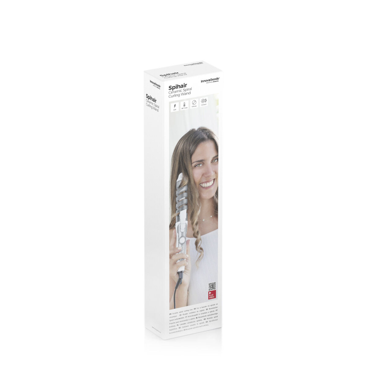 Ceramic Spiral Curling Iron Spihair InnovaGoods Ceramic Spiral Curling Iron Spihair InnovaGoods