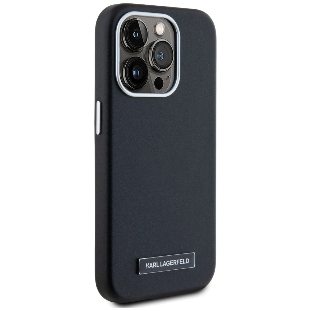 Etui Karl Lagerfeld FW Metal Plate MagSafe do Apple iPhone 15 Pro Max czarny