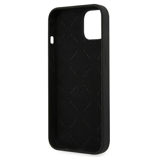 Guess GUHCP13SLS4GGBK Apple iPhone 13 mini black hard case Silicone 4G Logo