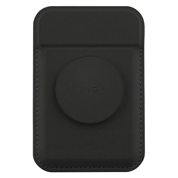 UNIQ Flixa magnetic card wallet with MagSafe jet black 
