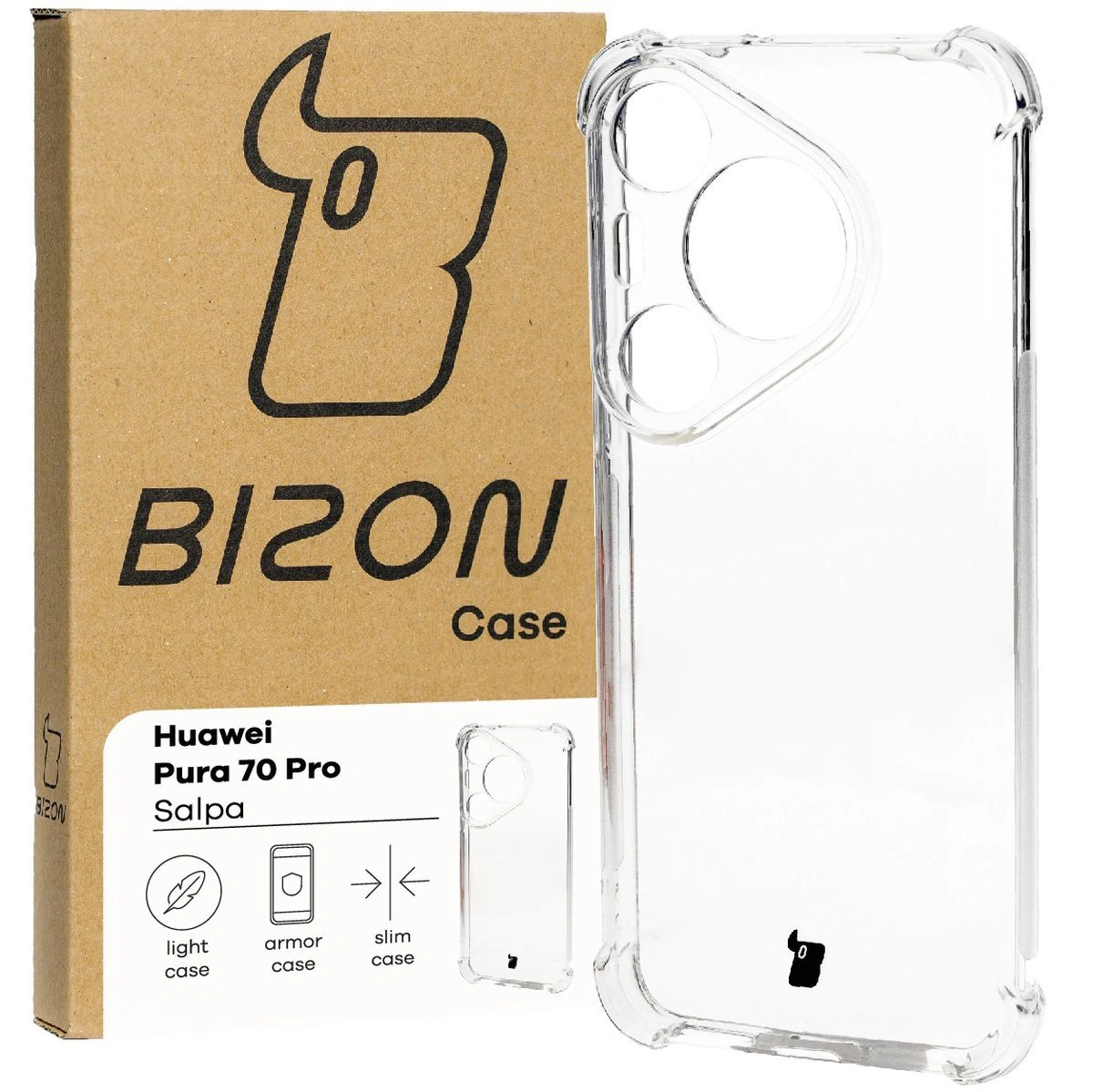 Bizon Case Salpa Huawei Pura 70 Pro / Pro+ clear